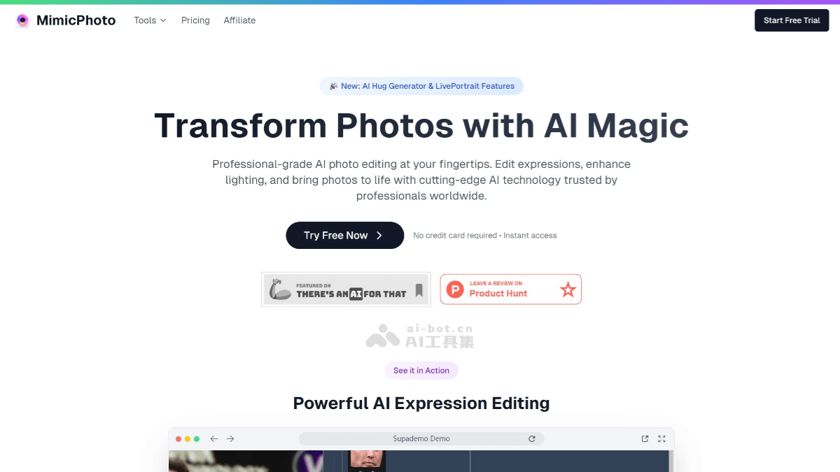 MimicPhoto – AI照片编辑工具,能快速调整笑容、眼神等面部表情细节