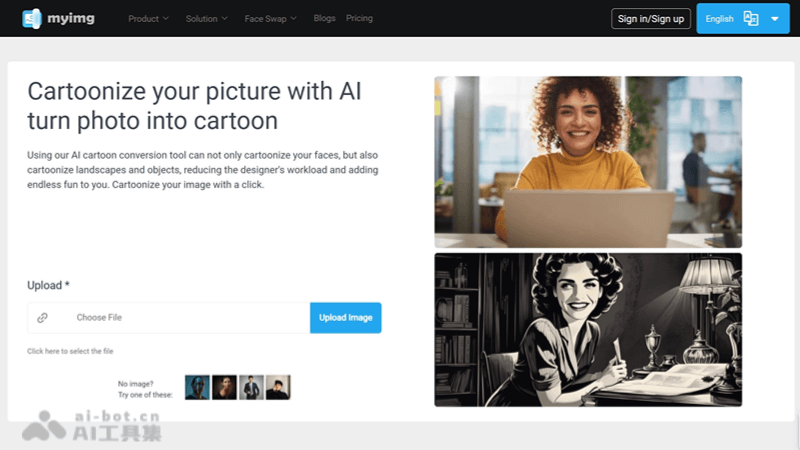 Myimg AI – 能自动生成具有独特风格的卡通画AI工具