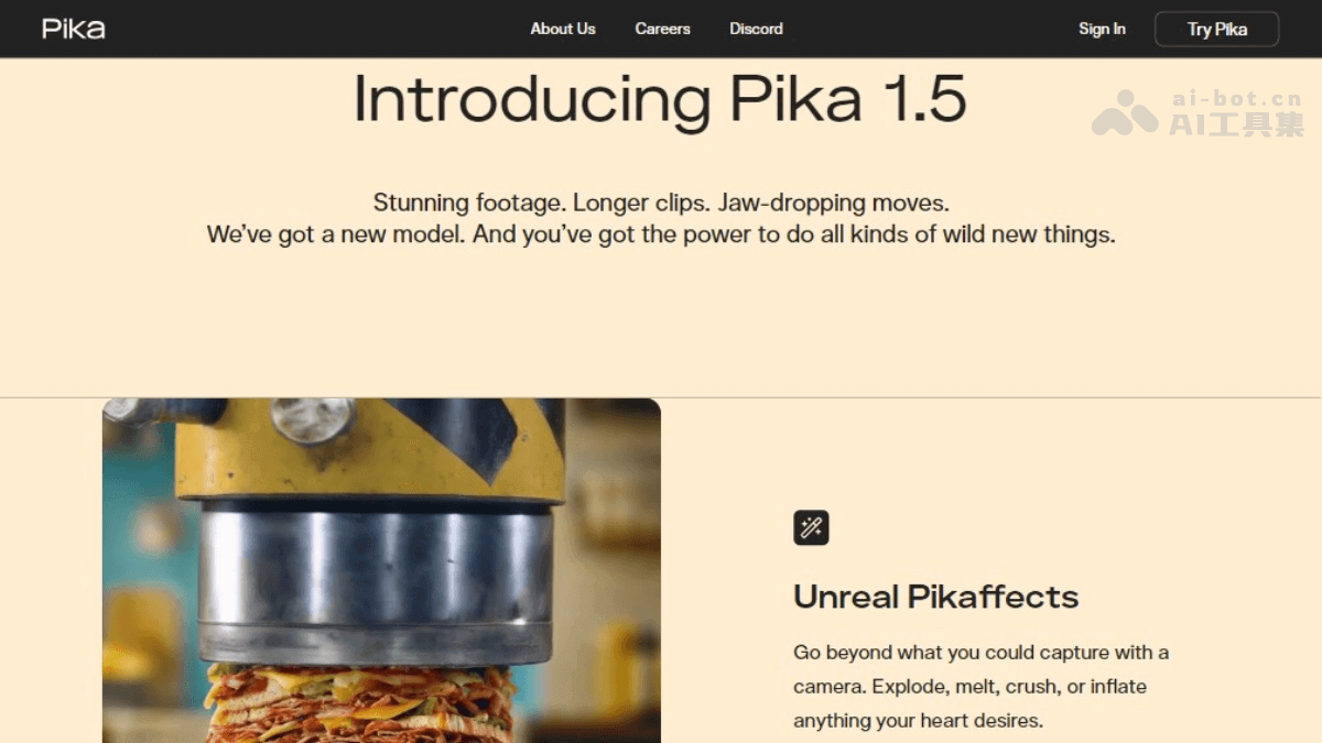 Pika 1.5 – Pika Labs最新推出的AI视频生成工具