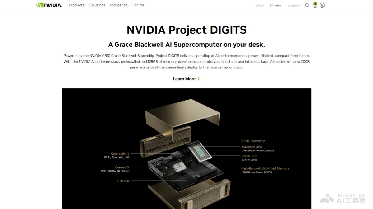 Project DIGITS – NVIDIA 推出的个人 AI 超级计算机