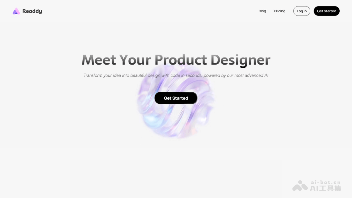 Readdy – AI产品设计工具,几分钟生成Figma级设计稿和即用前端代码