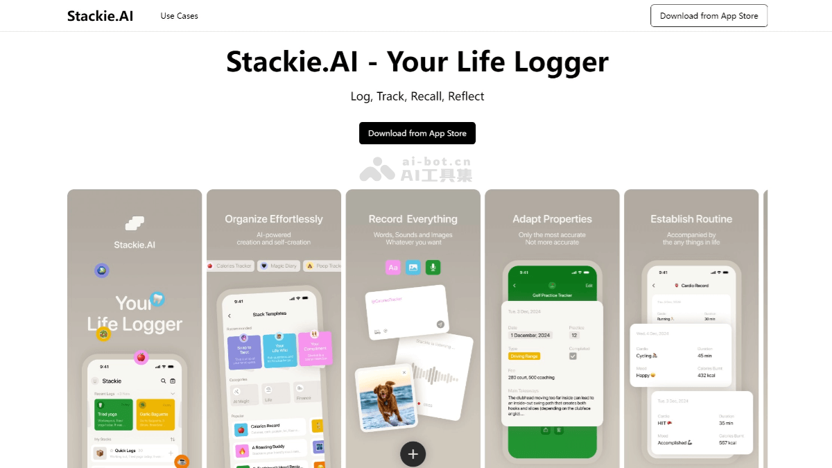 Stackie.AI – AI记录与生成应用,自动进行内容格式化和分类